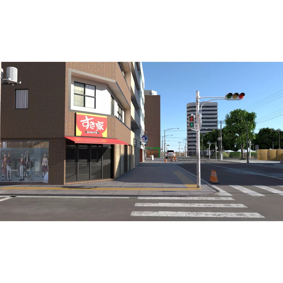 Osaka Cityscape 3D Model – Low Poly PBR Asset, FBX & Blender - View 38