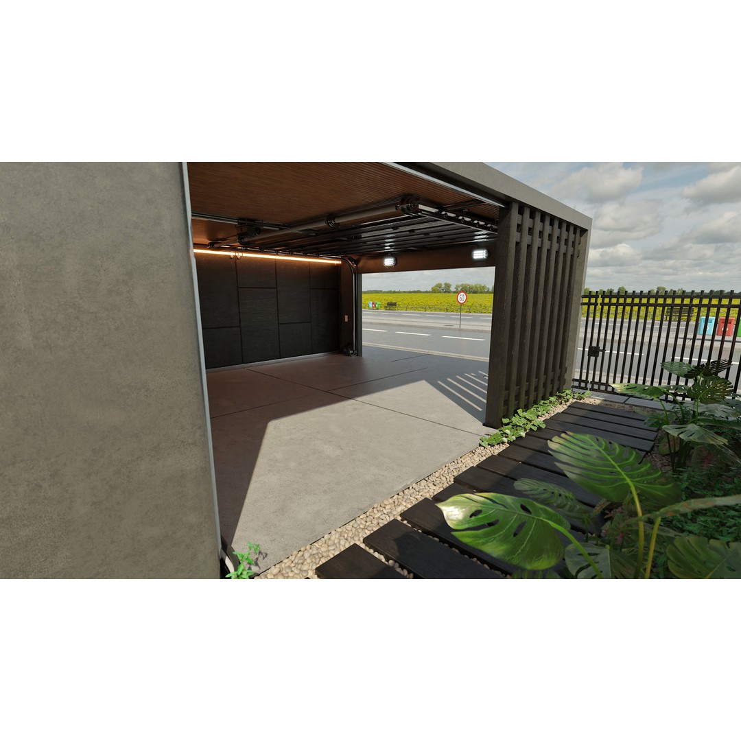 Modern Garage 3D Model – High Poly Interior Asset, Blender - View 12