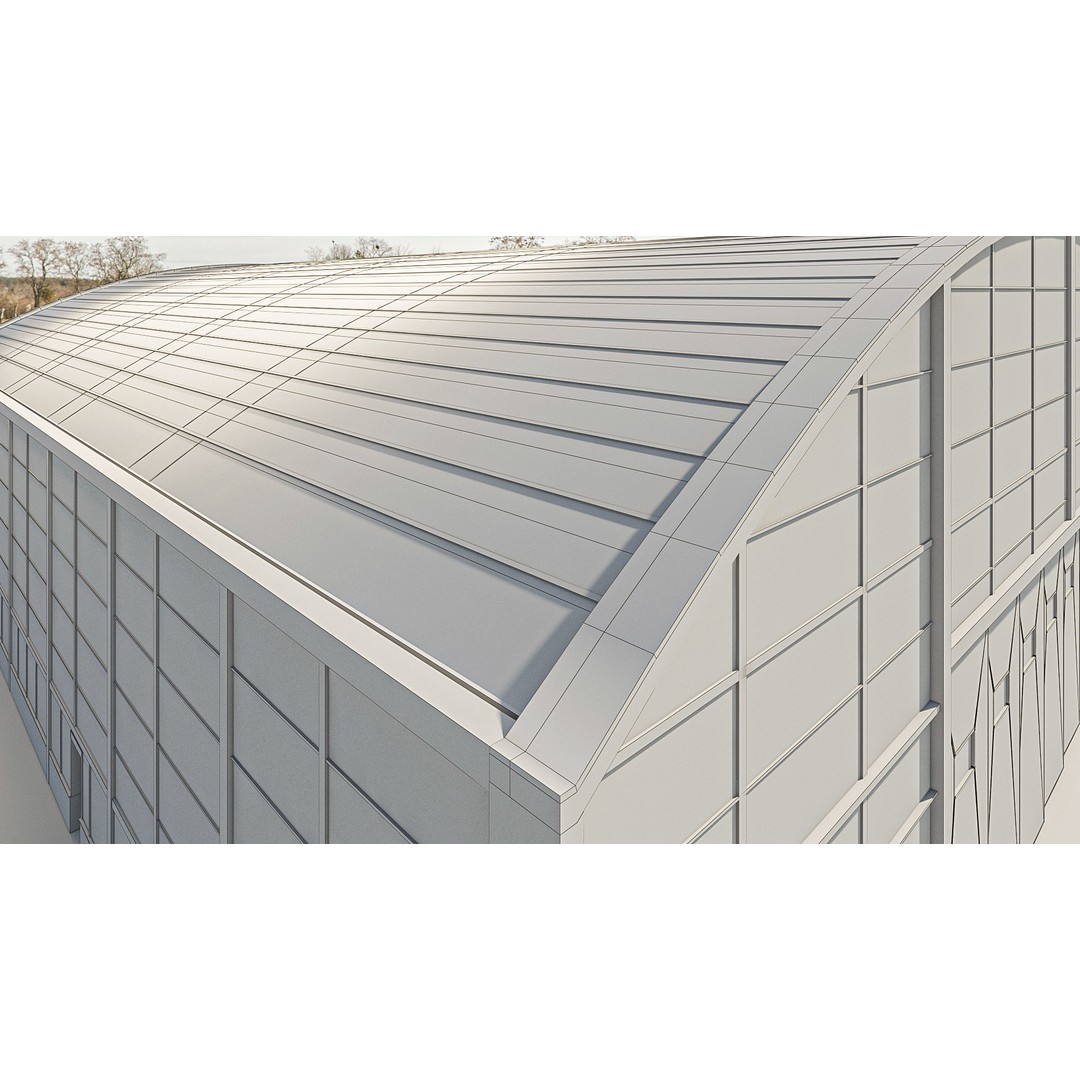 Warehouse 3D Model – Detailed Industrial Building with Textures