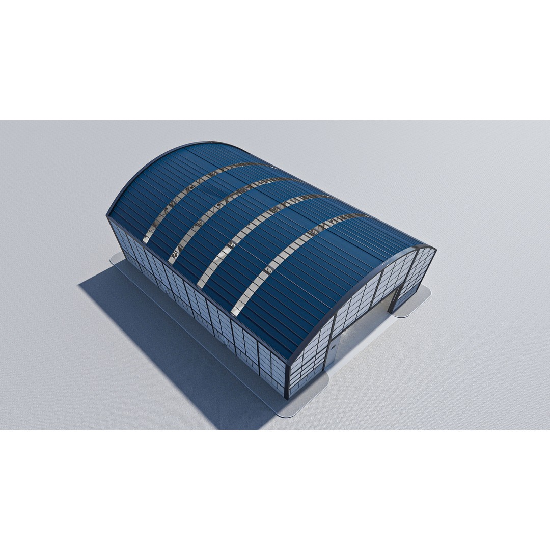 Warehouse 3D Model – Detailed Industrial Building with Textures - View 11
