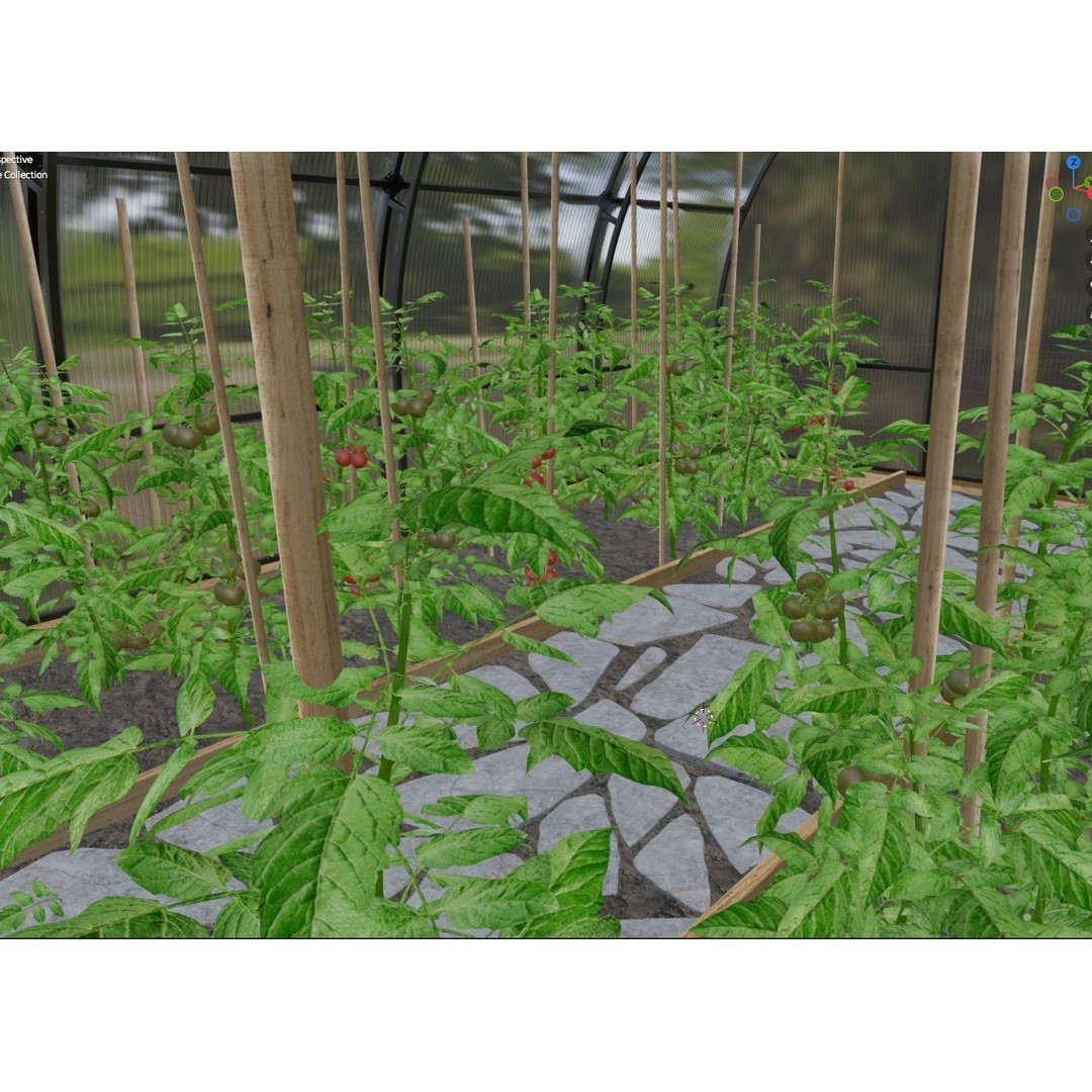 Greenhouse 3D Model – Realistic Glasshouse Asset, FBX & Blender Formats