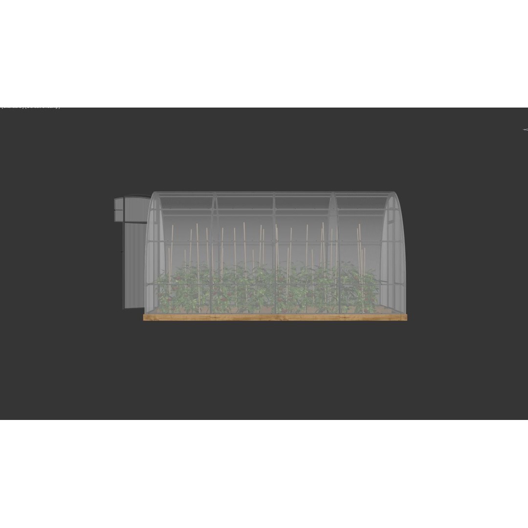 Greenhouse 3D Model – Realistic Glasshouse Asset, FBX & Blender Formats - View 11