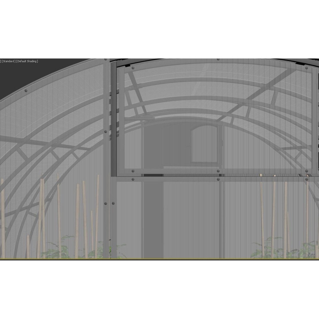 Greenhouse 3D Model – Realistic Glasshouse Asset, FBX & Blender Formats - View 15