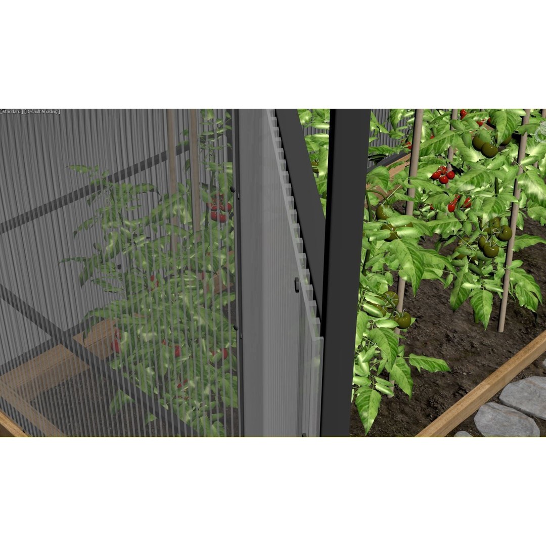 Greenhouse 3D Model – Realistic Glasshouse Asset, FBX & Blender Formats - View 17