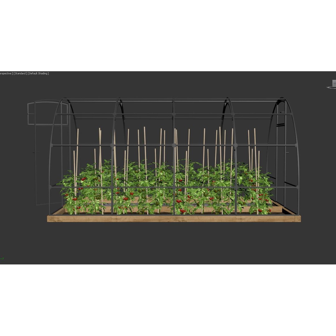 Greenhouse 3D Model – Realistic Glasshouse Asset, FBX & Blender Formats - View 21