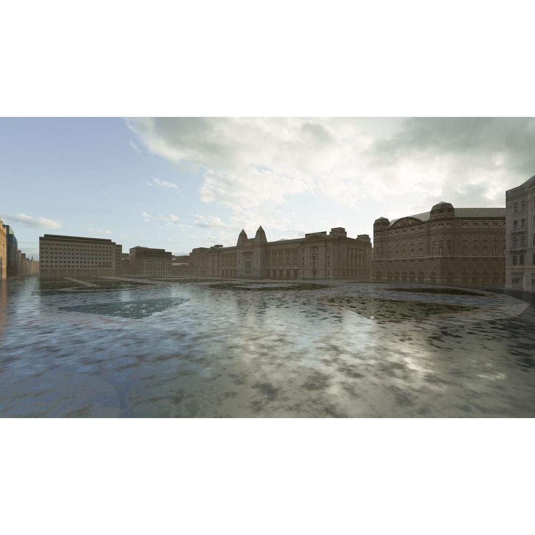 Budapest 3D Model – High Quality Cityscape Asset, PBR Textures - View 7