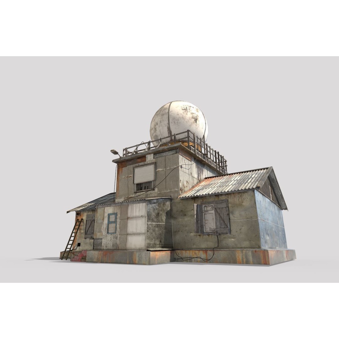 Abandoned Polar Station 3D Model – PBR Textured Game Asset, FBX - View 4