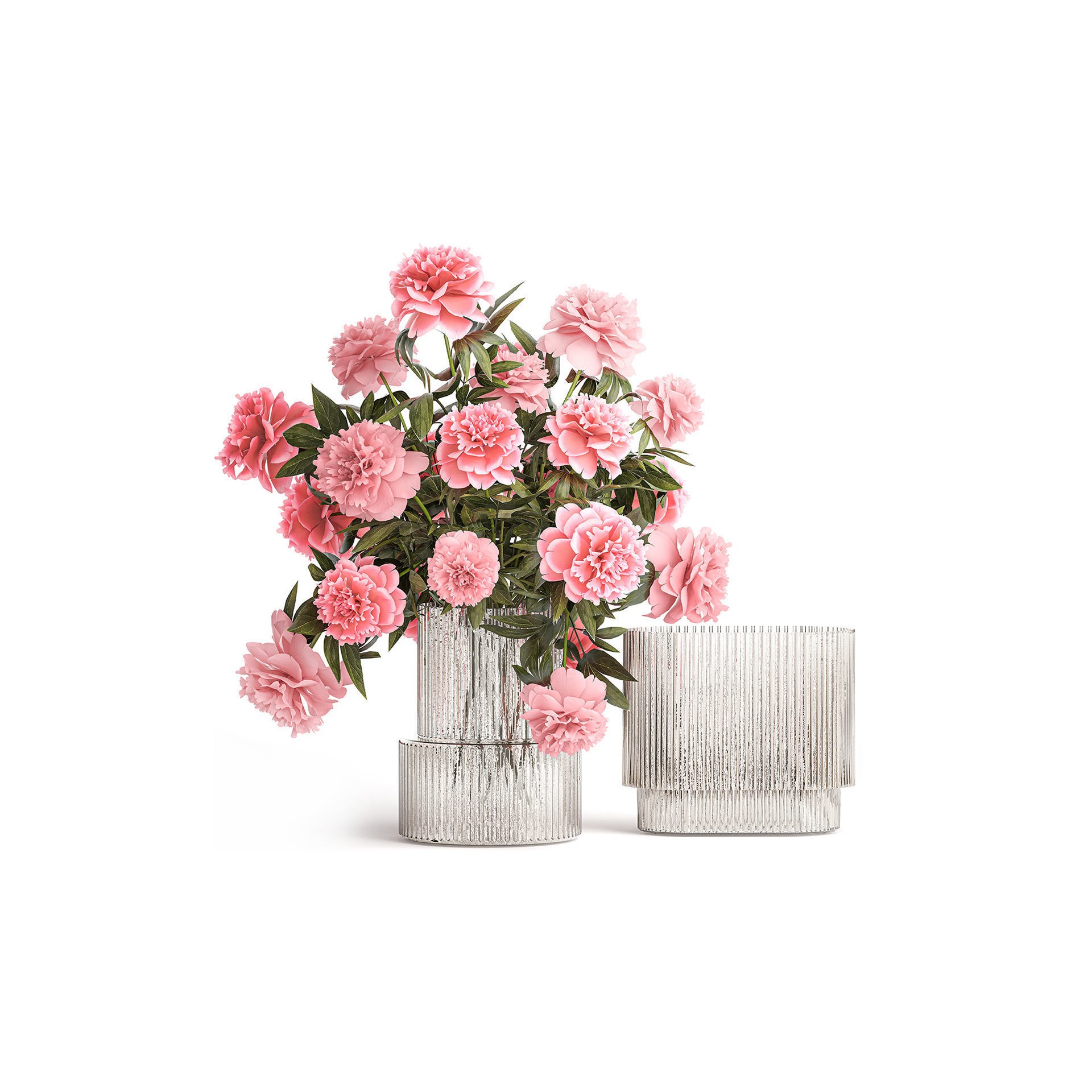 Flower Bouquets and Vase Set - Game-Ready 3D Model - View 10
