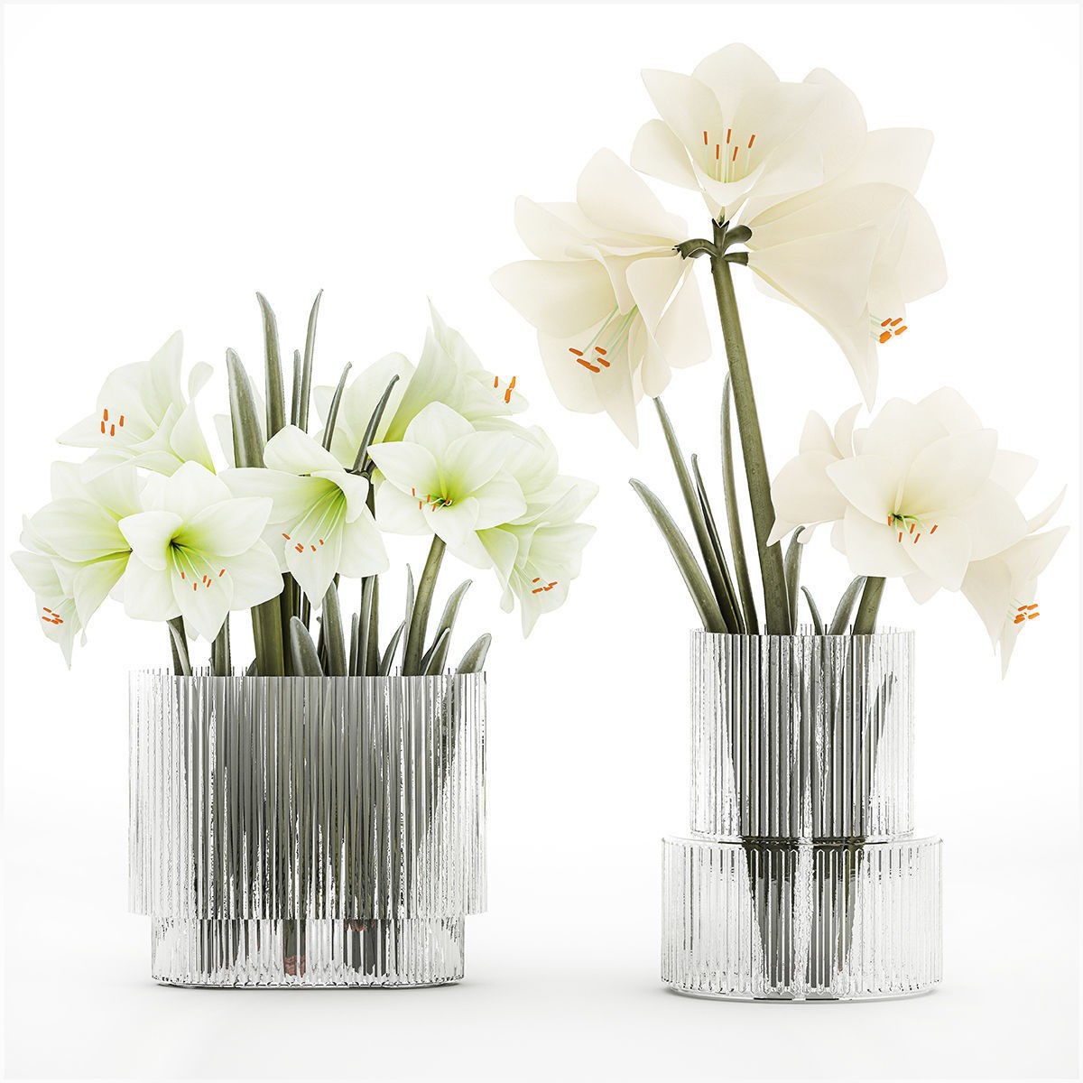 Flower Bouquets and Vase Set - Game-Ready 3D Model - View 13