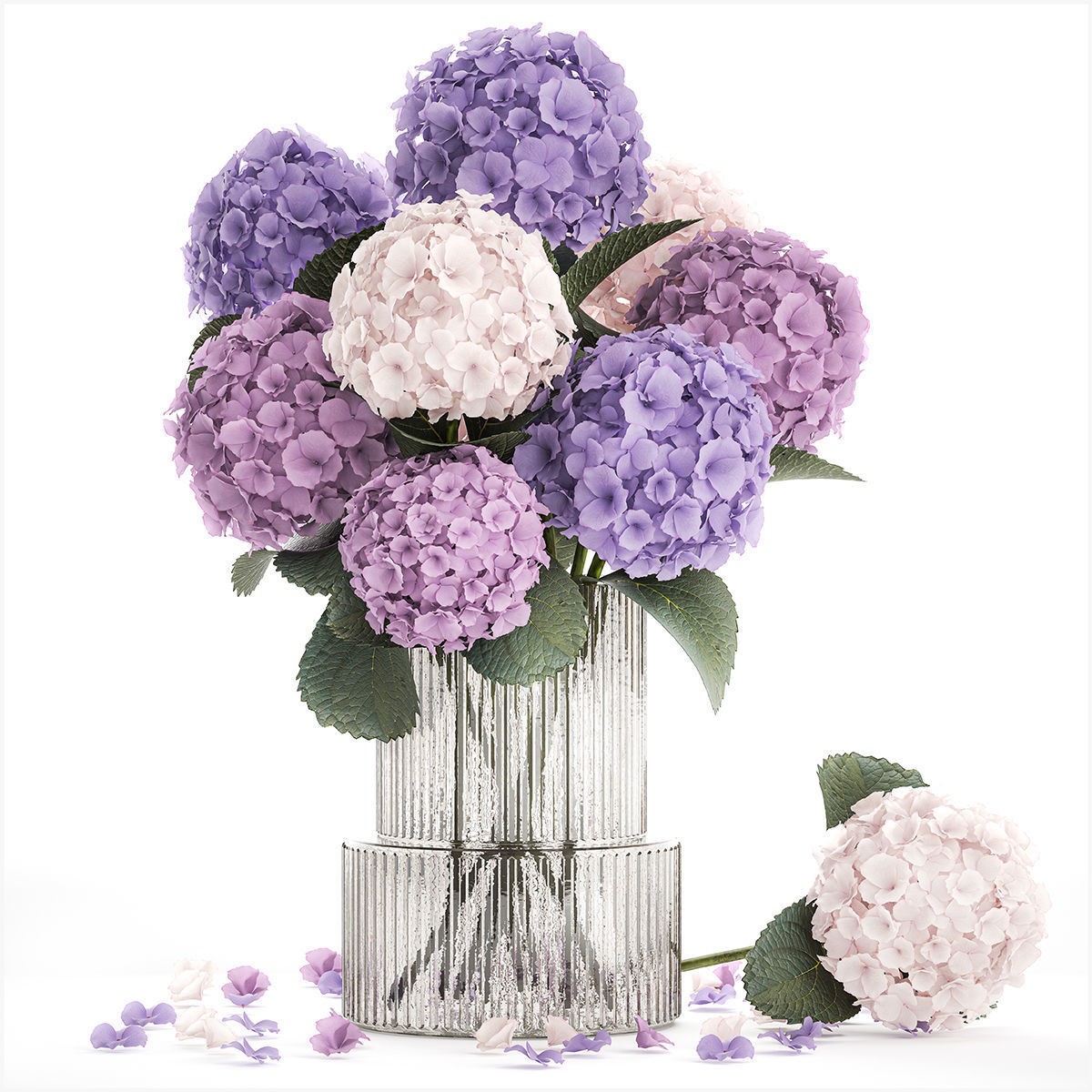 Flower Bouquets and Vase Set - Game-Ready 3D Model - View 20