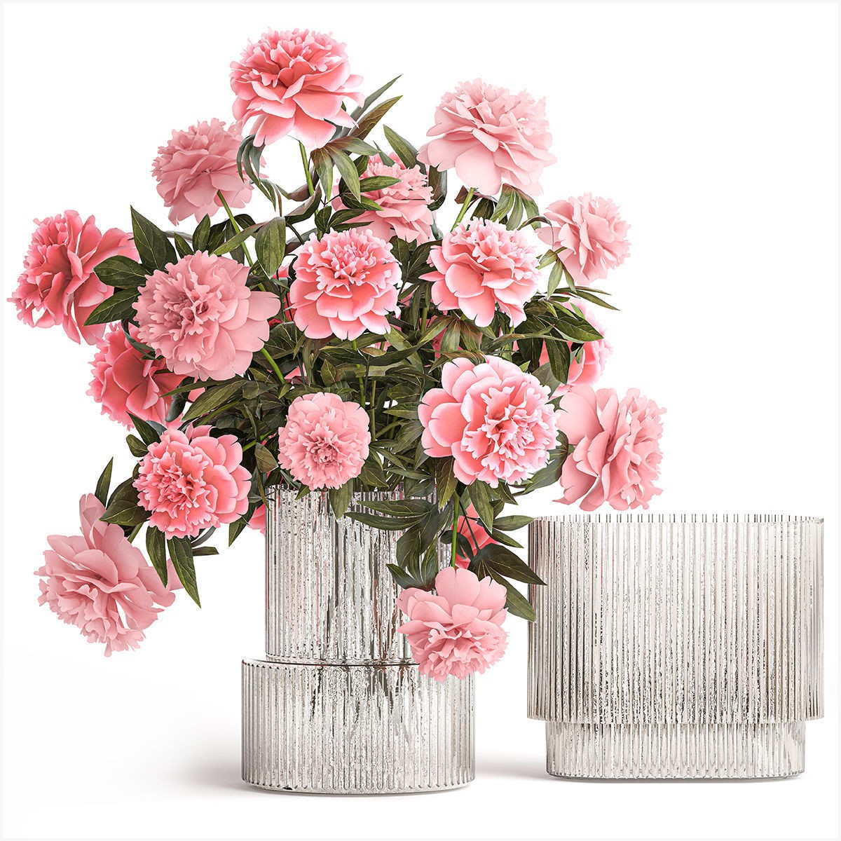 Flower Bouquets and Vase Set - Game-Ready 3D Model - View 21