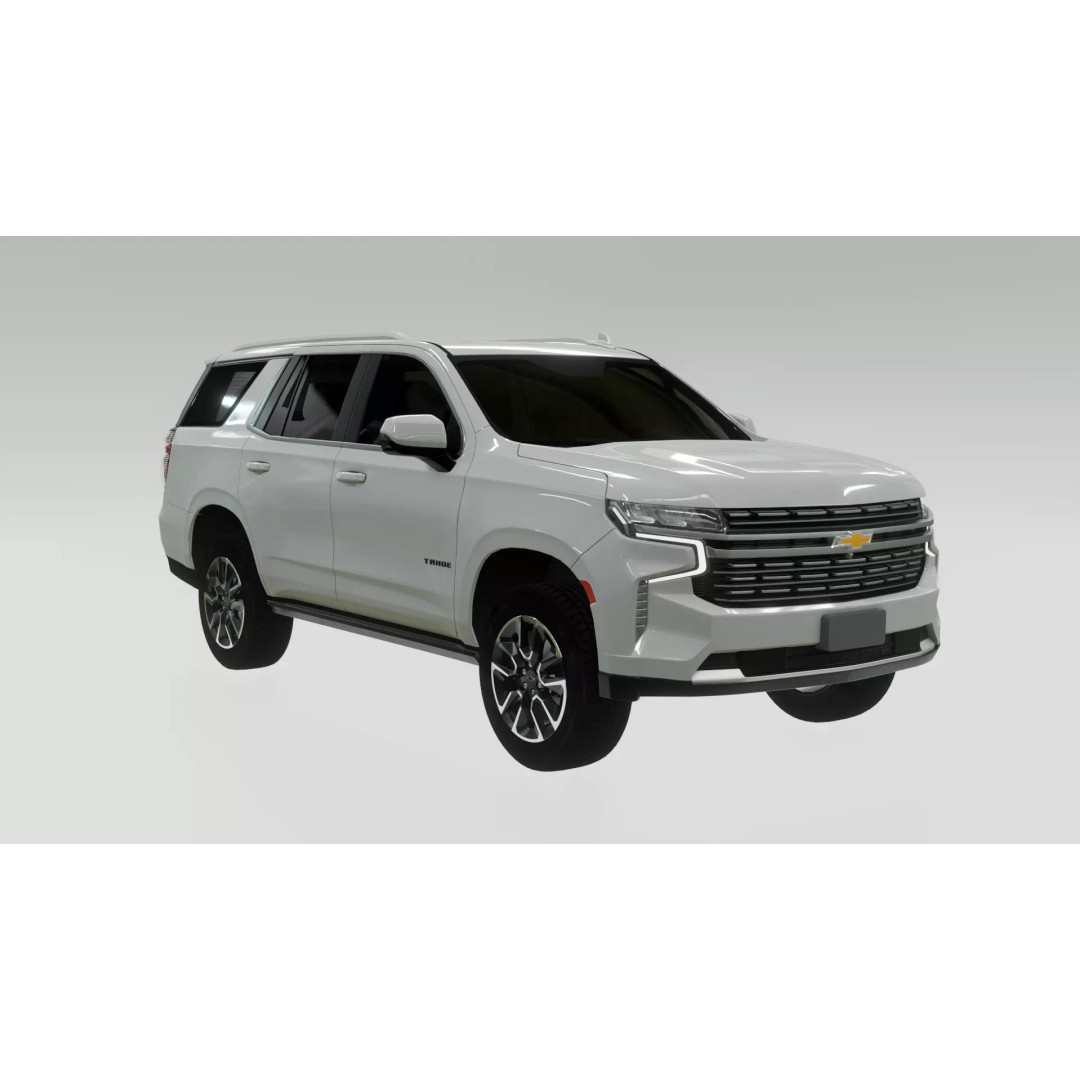 Chevrolet Tahoe 3D Model – Premier SUV, PBR Textures, FBX, OBJ - View 2