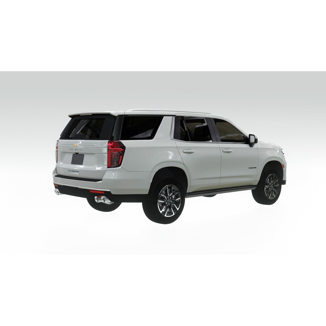 Chevrolet Tahoe 3D Model – Premier SUV, PBR Textures, FBX, OBJ - View 4