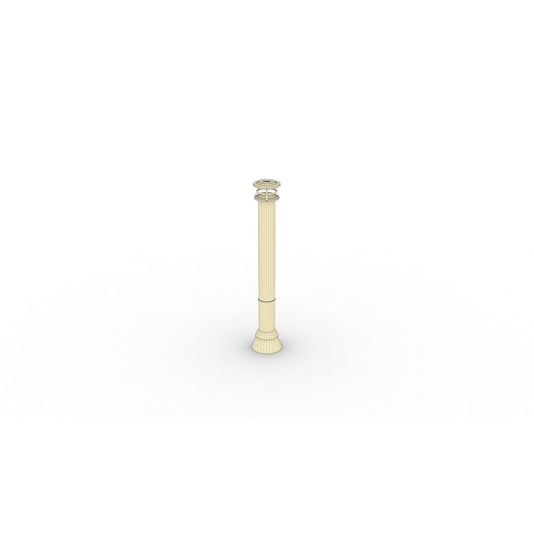 Chimney Vent Set 3D Model – Low Poly Architectural Asset, PBR Textures - View 21