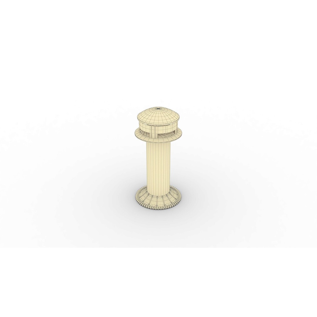 Chimney Vent Set 3D Model – Low Poly Architectural Asset, PBR Textures - View 25