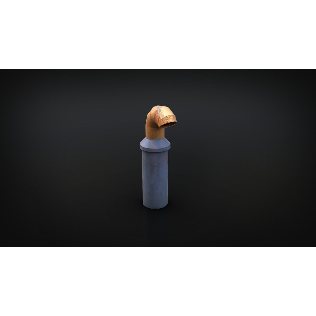 Chimney Vent Set 3D Model – Low Poly Architectural Asset, PBR Textures - View 28