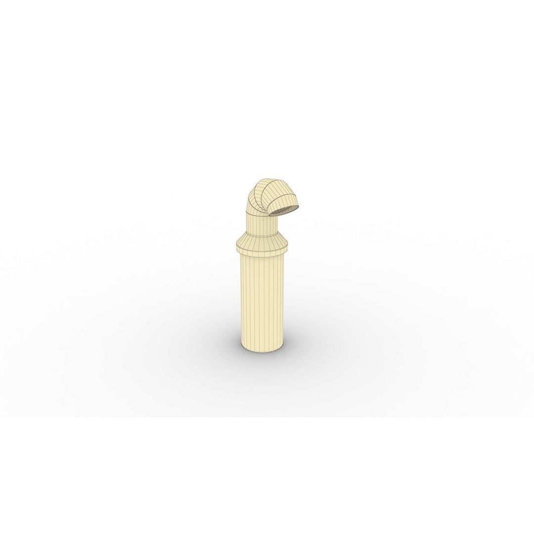 Chimney Vent Set 3D Model – Low Poly Architectural Asset, PBR Textures - View 29