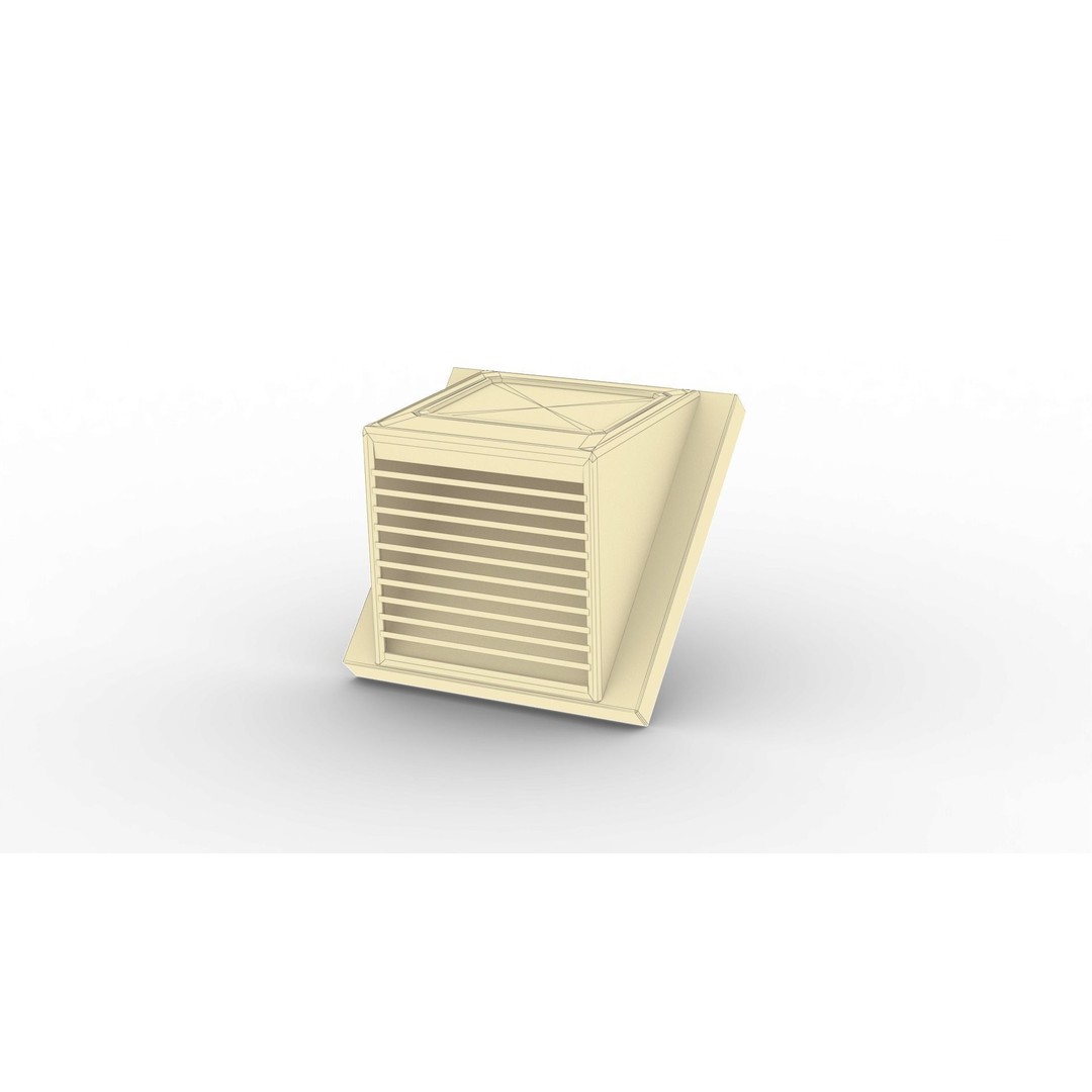 Chimney Vent Set 3D Model – Low Poly Architectural Asset, PBR Textures - View 33