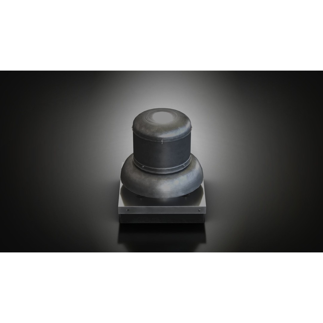 Chimney Vent Set 3D Model – Low Poly Architectural Asset, PBR Textures - View 44