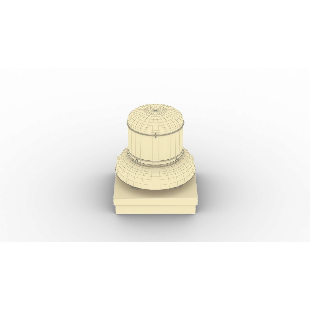 Chimney Vent Set 3D Model – Low Poly Architectural Asset, PBR Textures - View 45