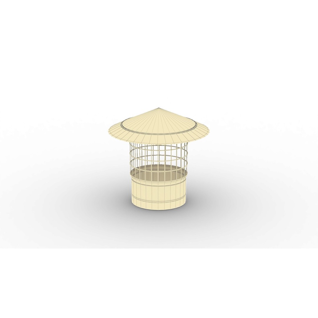Chimney Vent Set 3D Model – Low Poly Architectural Asset, PBR Textures - View 47