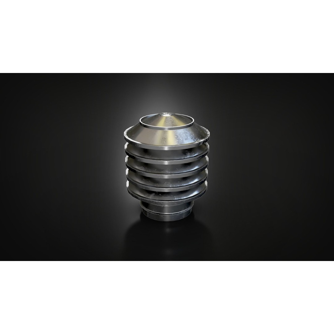 Chimney Vent Set 3D Model – Low Poly Architectural Asset, PBR Textures - View 52