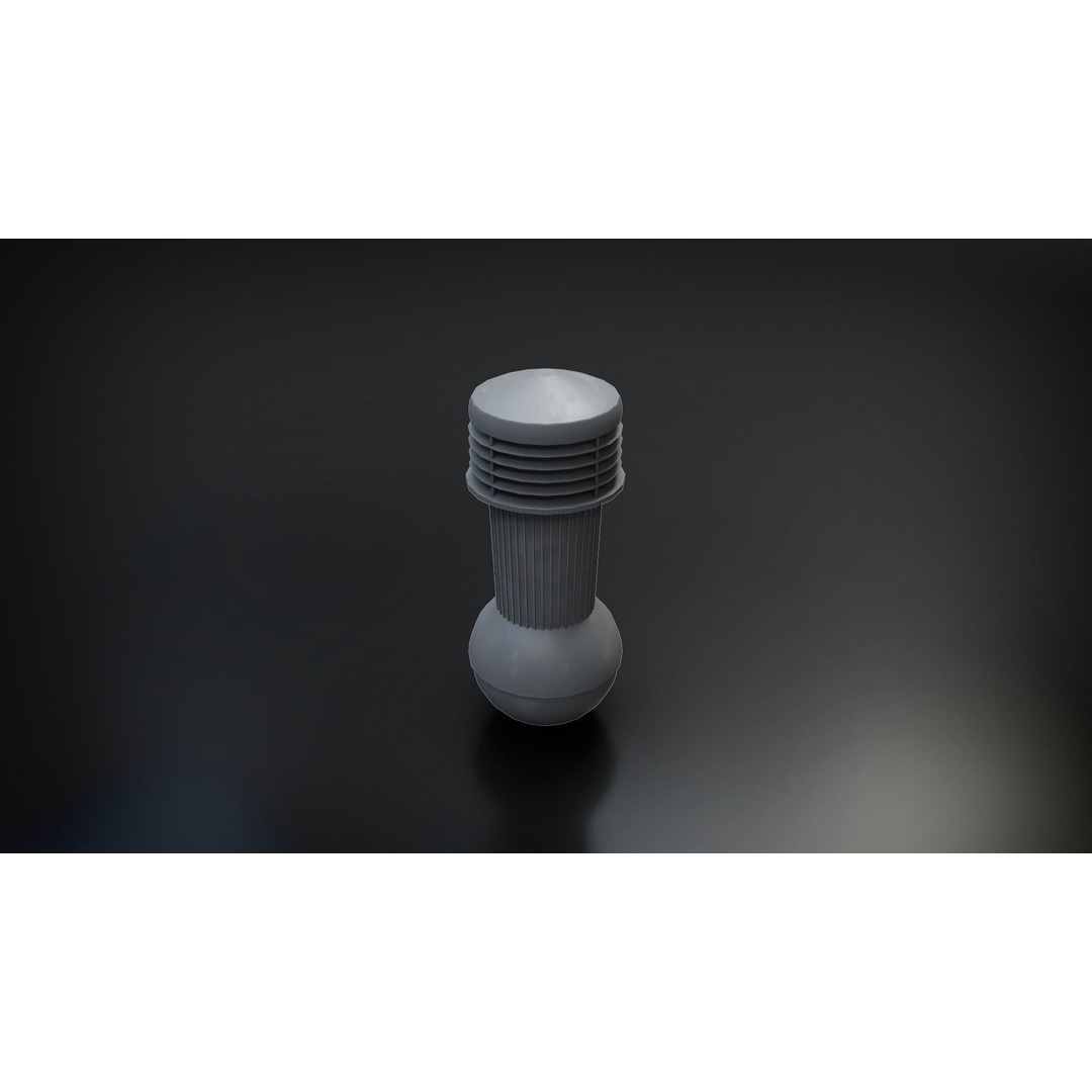 Chimney Vent Set 3D Model – Low Poly Architectural Asset, PBR Textures - View 54
