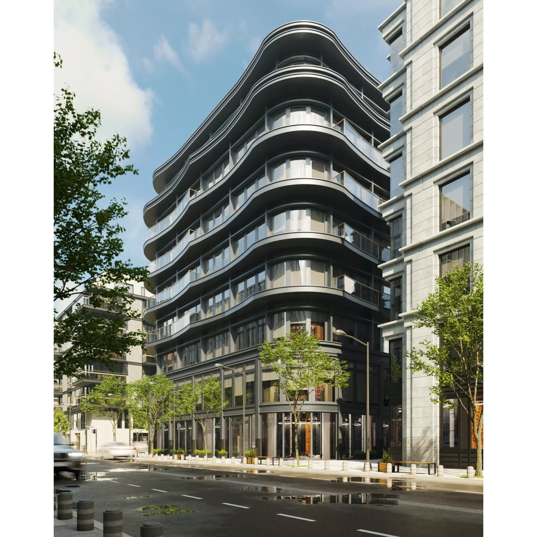 Medium-Sized Modern City Buildings 3D Model – PBR Textures, FBX, OBJ - View 3