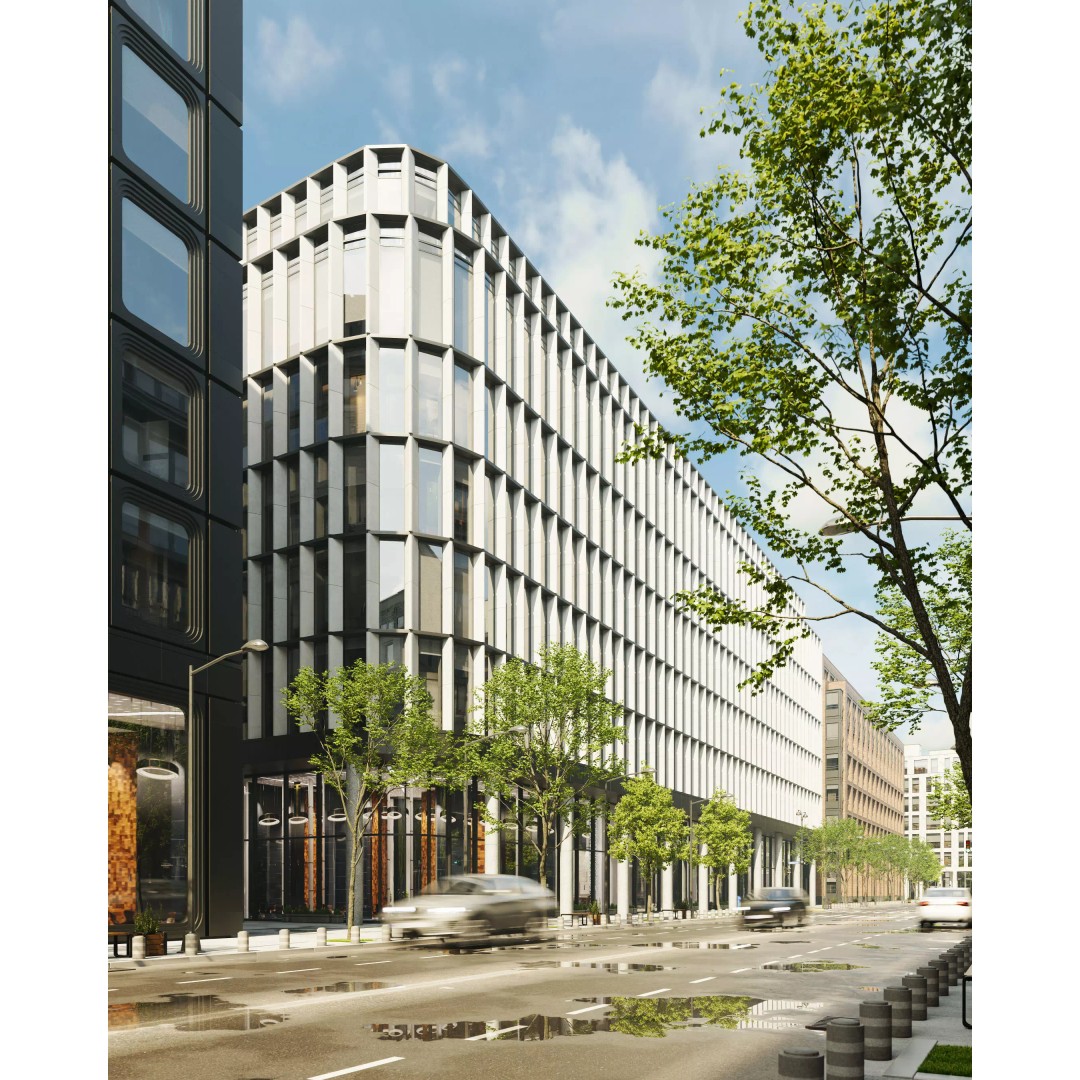 Medium-Sized Modern City Buildings 3D Model – PBR Textures, FBX, OBJ - View 4