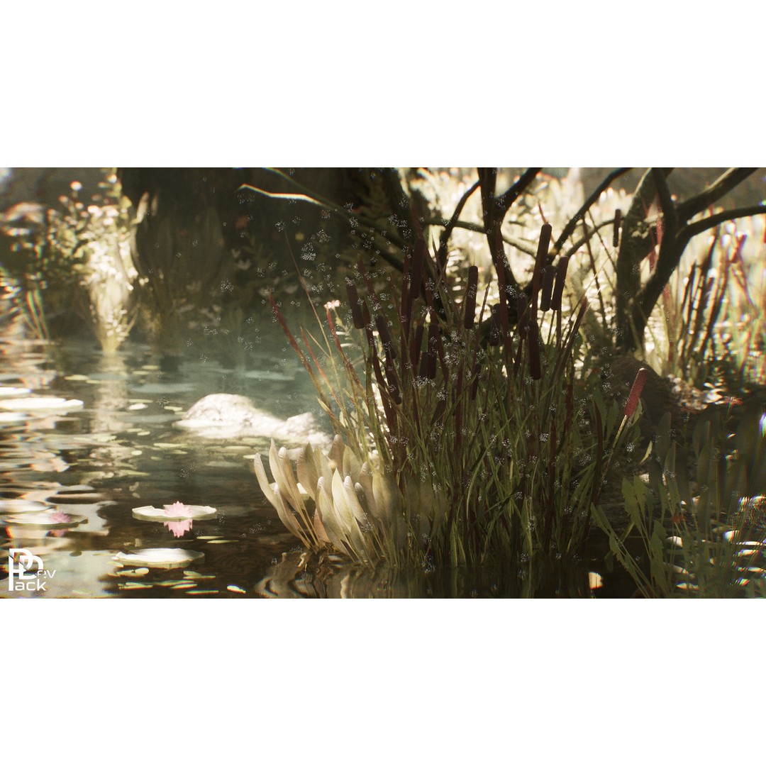 Swamp Environment 3D Model – Low Poly PBR Asset with 42 Props - View 13
