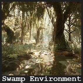 Swamp Environment 3D Model – Low Poly PBR Asset with 42 Props - View 15