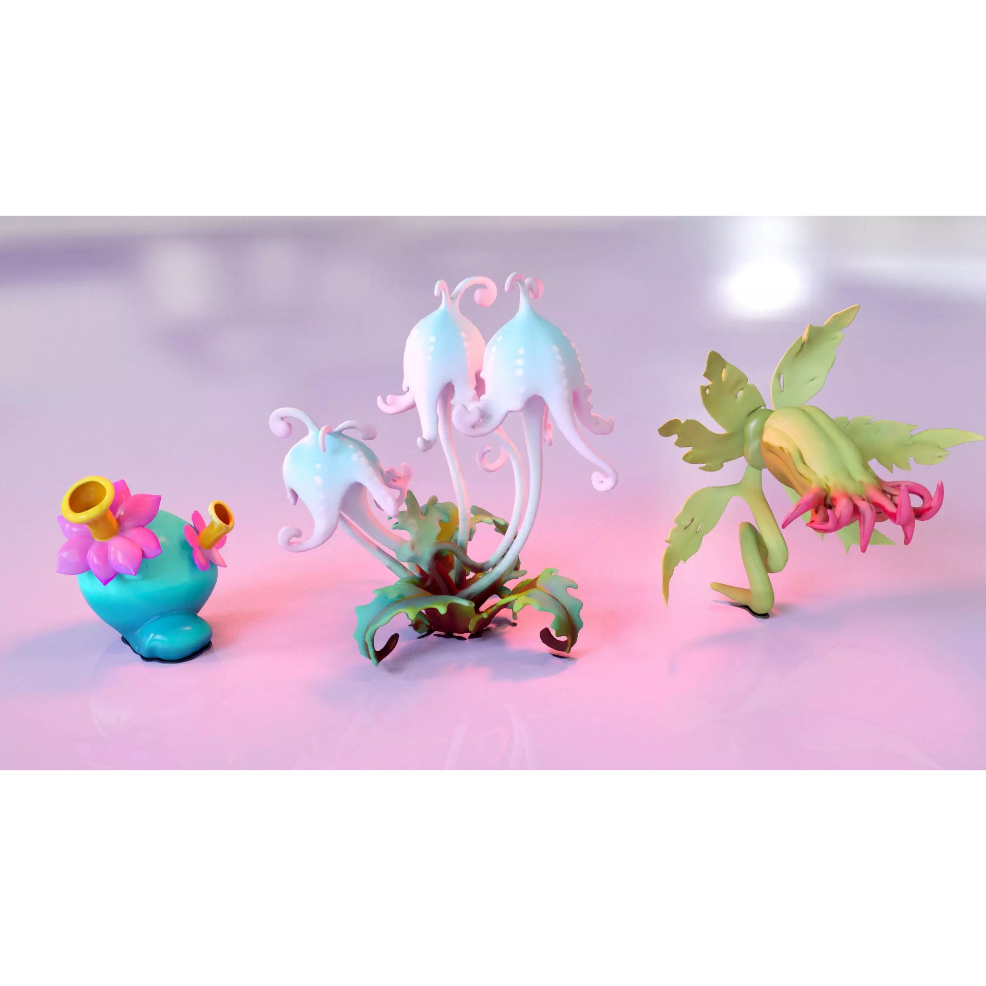 Stylized Fantasy Plants - Low-Poly Game-Ready 3D Model - View 13