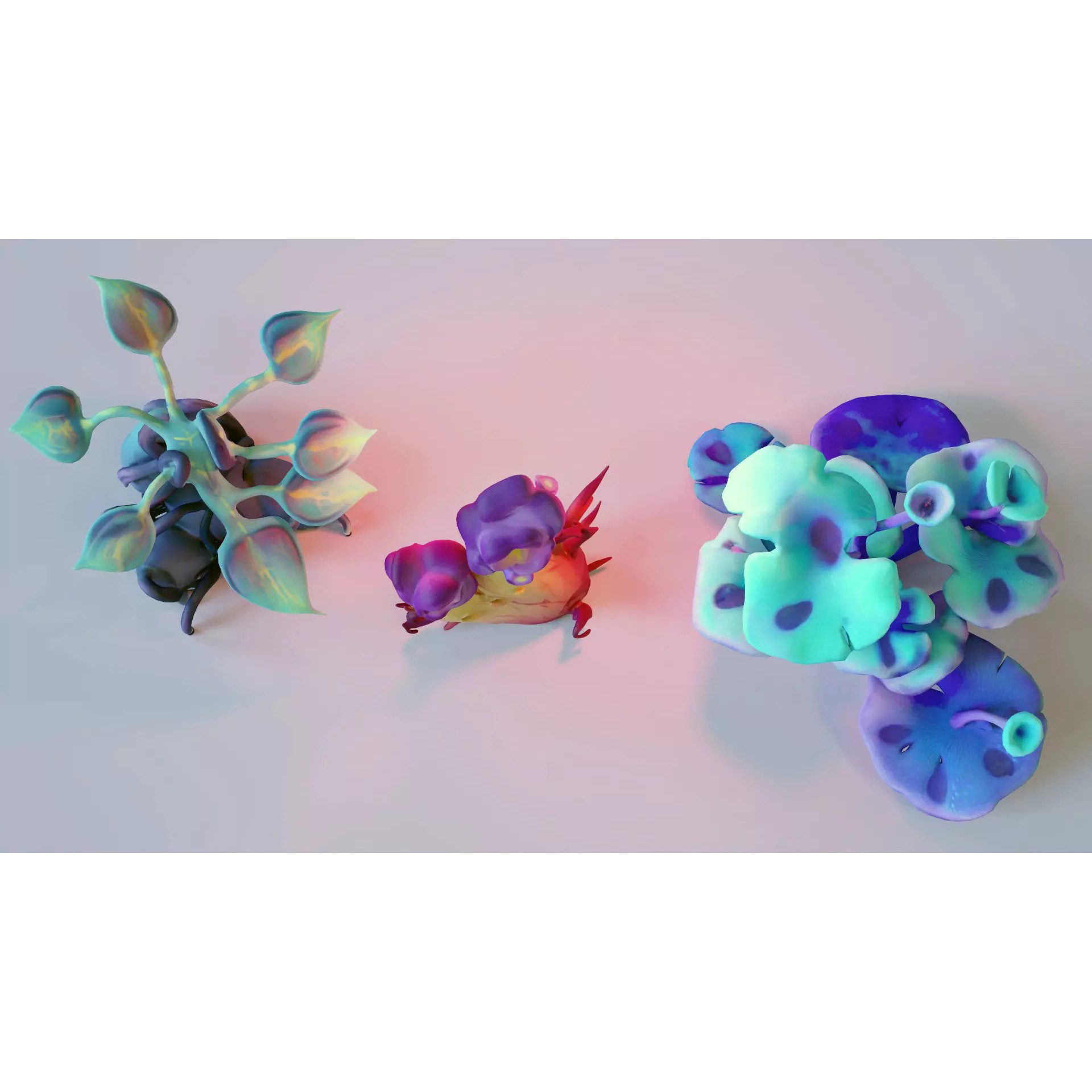 Stylized Fantasy Plants - Low-Poly Game-Ready 3D Model - View 16