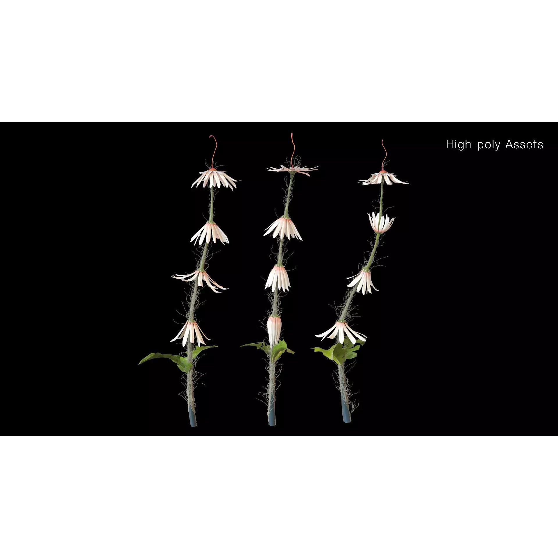 Stylized Fantasy Plants - Low-Poly Game-Ready 3D Model - View 37