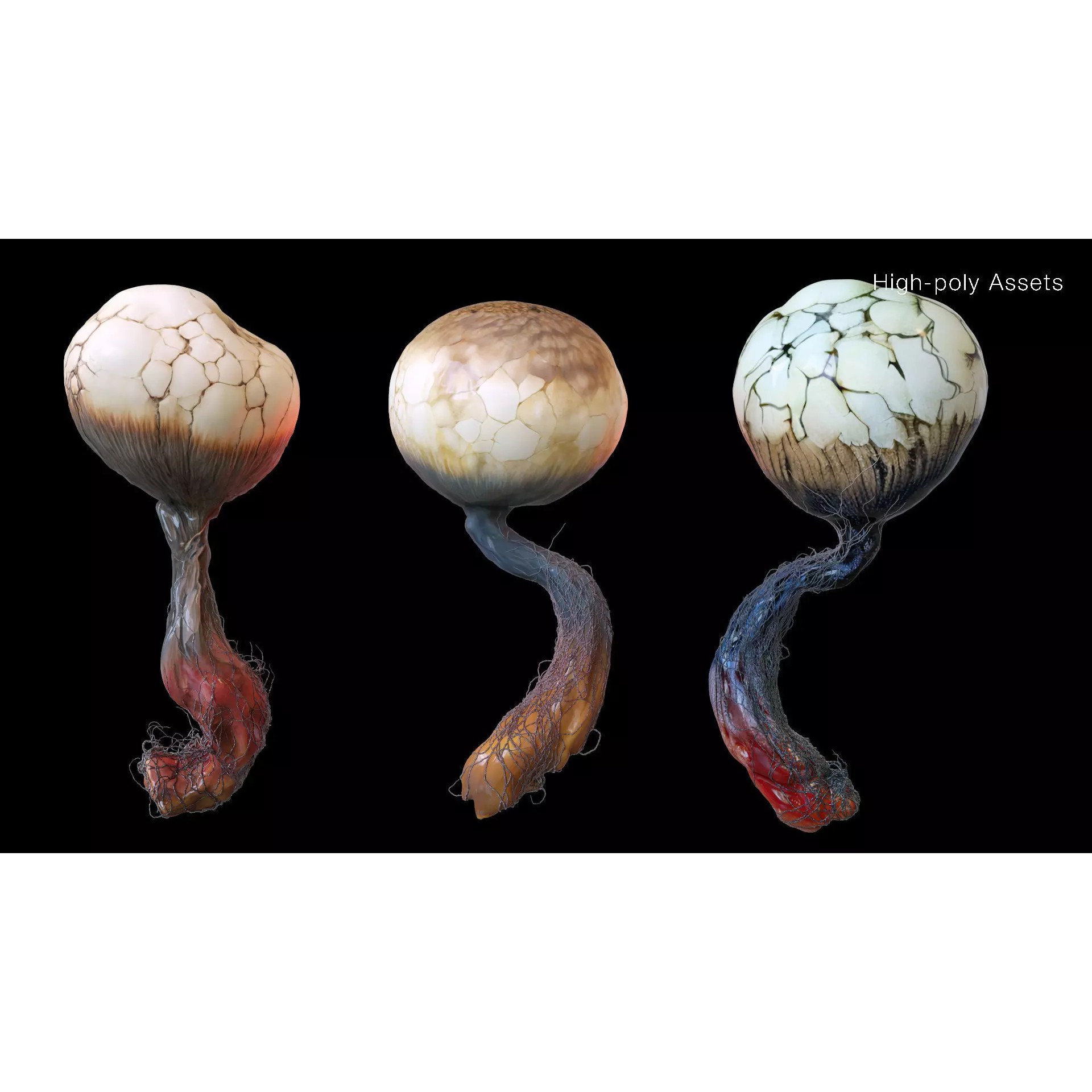 Stylized Fantasy Plants - Low-Poly Game-Ready 3D Model - View 38