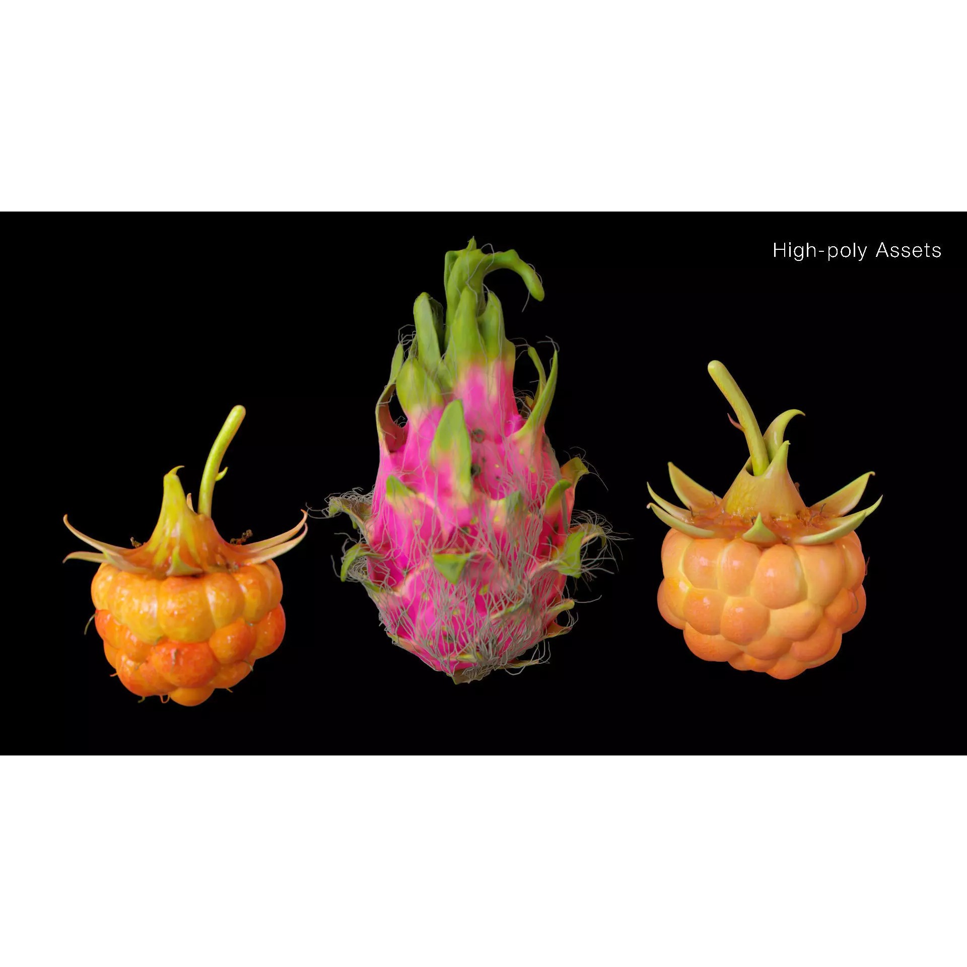 Stylized Fantasy Plants - Low-Poly Game-Ready 3D Model - View 45