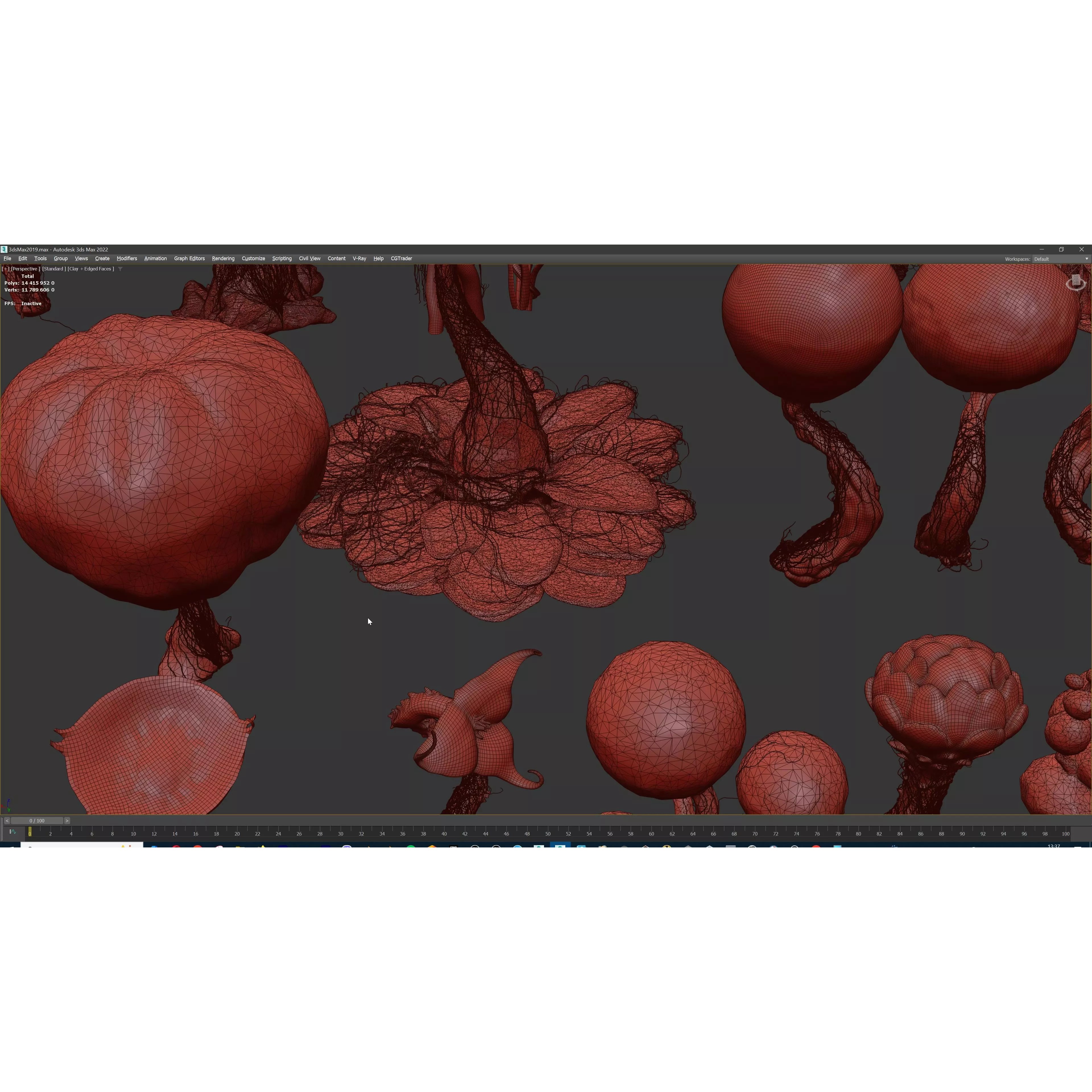 Stylized Fantasy Plants - Low-Poly Game-Ready 3D Model - View 57