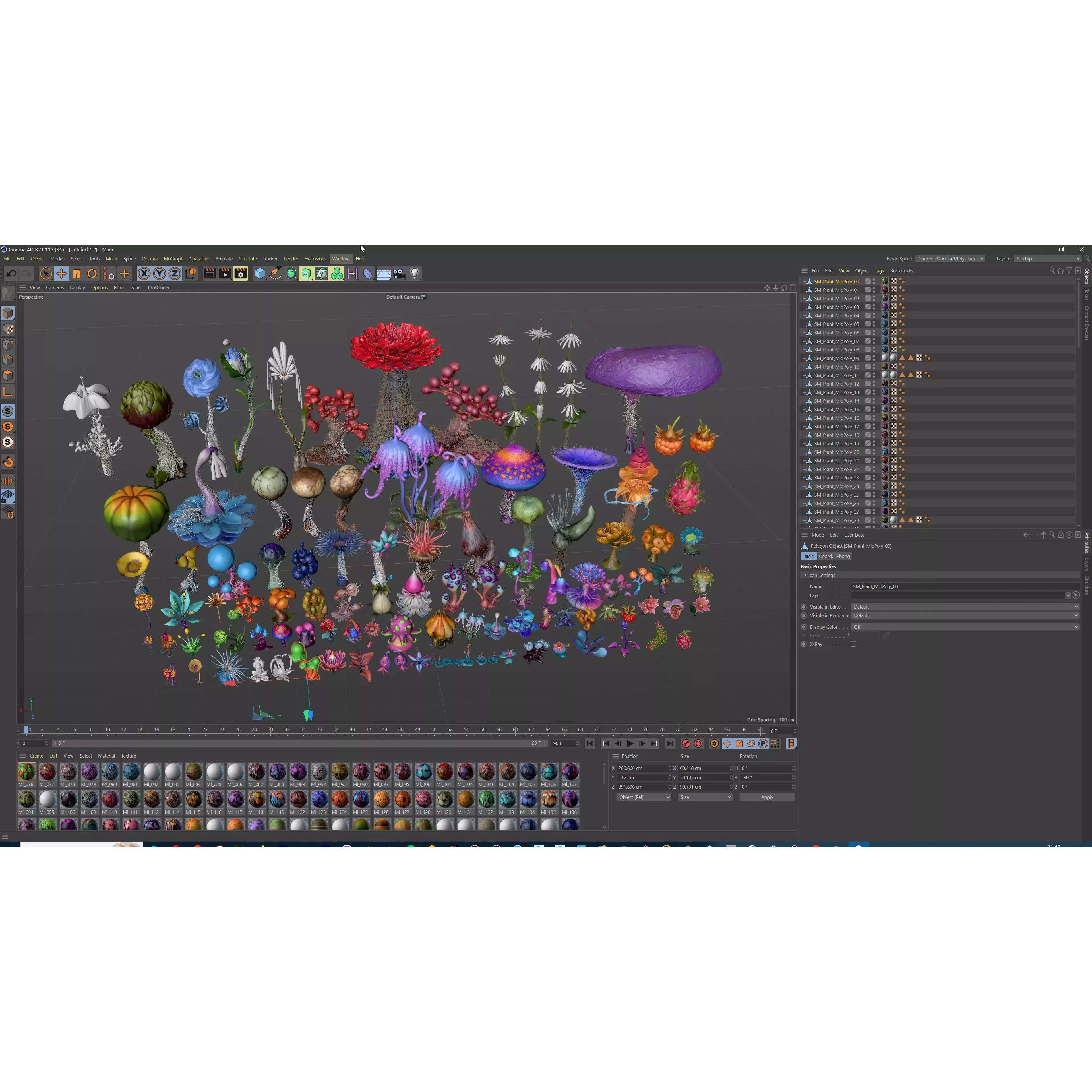 Stylized Fantasy Plants - Low-Poly Game-Ready 3D Model - View 61