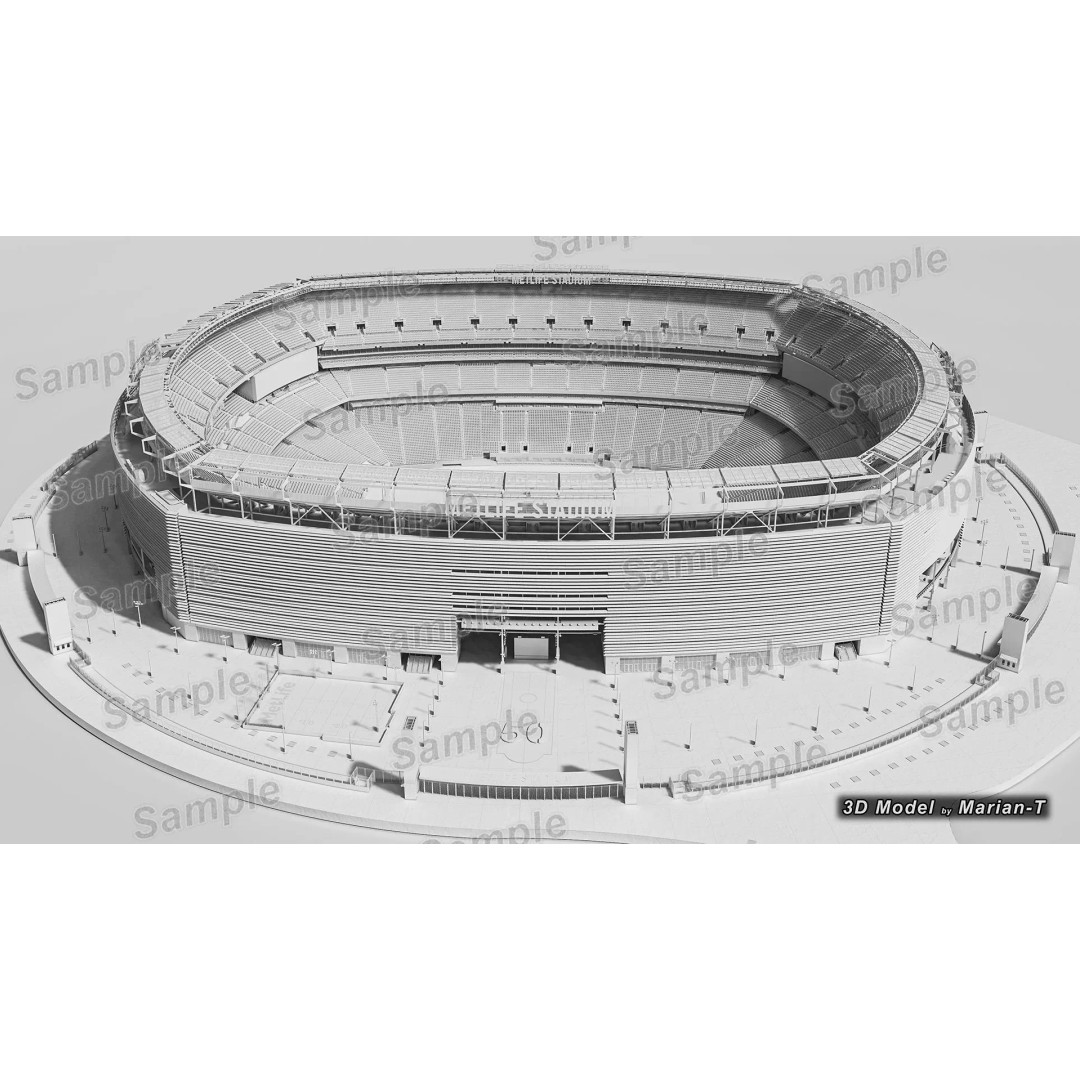 MetLife Stadium 3D Model – Low-Poly Game Asset, FBX, PBR Textures - View 31