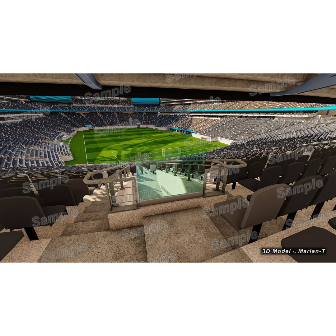 MetLife Stadium 3D Model – Low-Poly Game Asset, FBX, PBR Textures - View 50