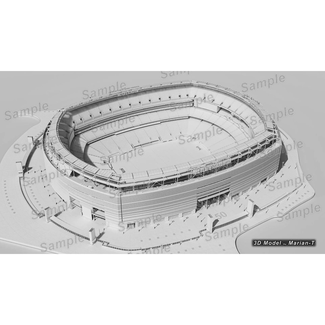 MetLife Stadium 3D Model – Low-Poly Game Asset, FBX, PBR Textures - View 68