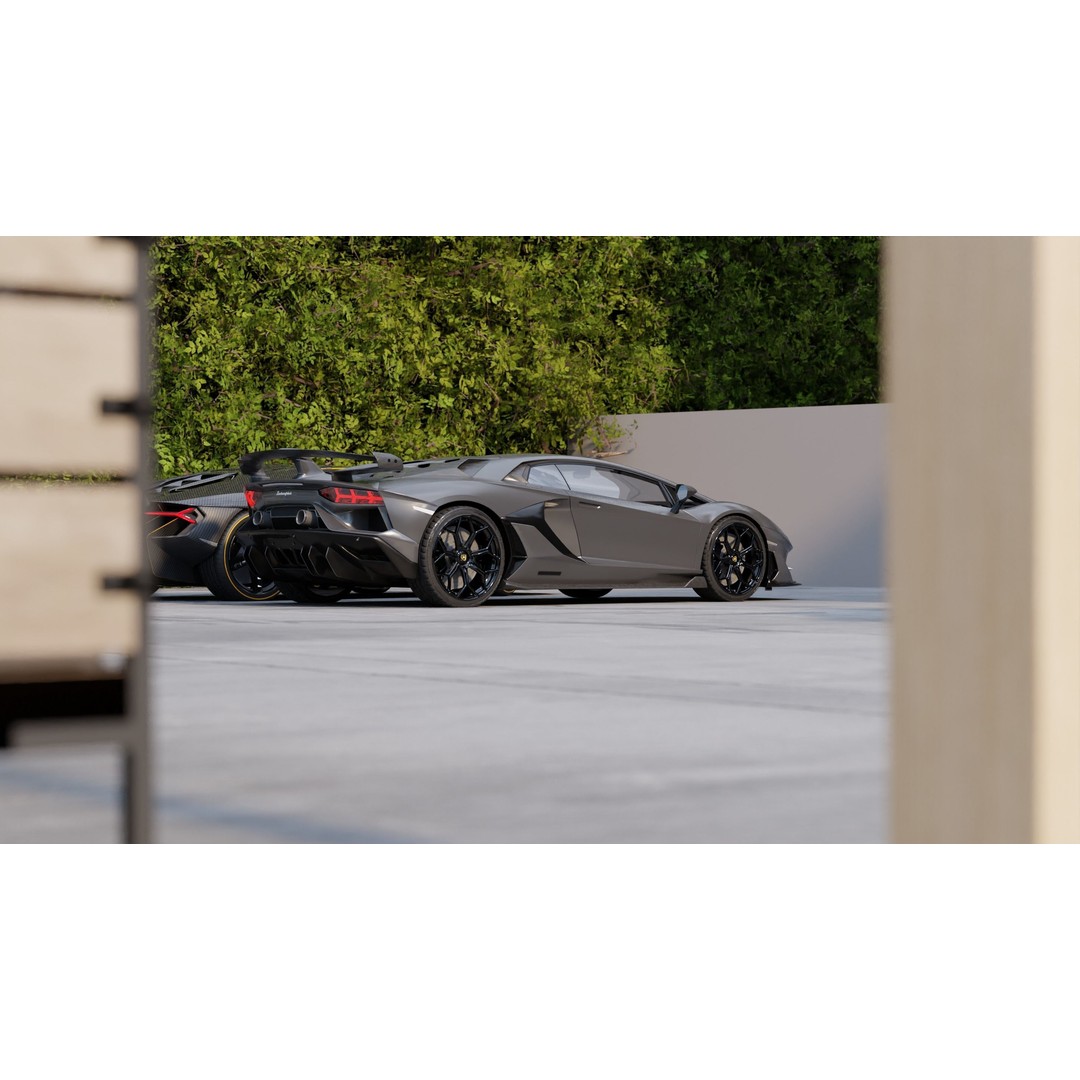 Luxury Automotive Render Scene 3D Model – Game Ready, PBR Textures, Blender & FBX - View 10