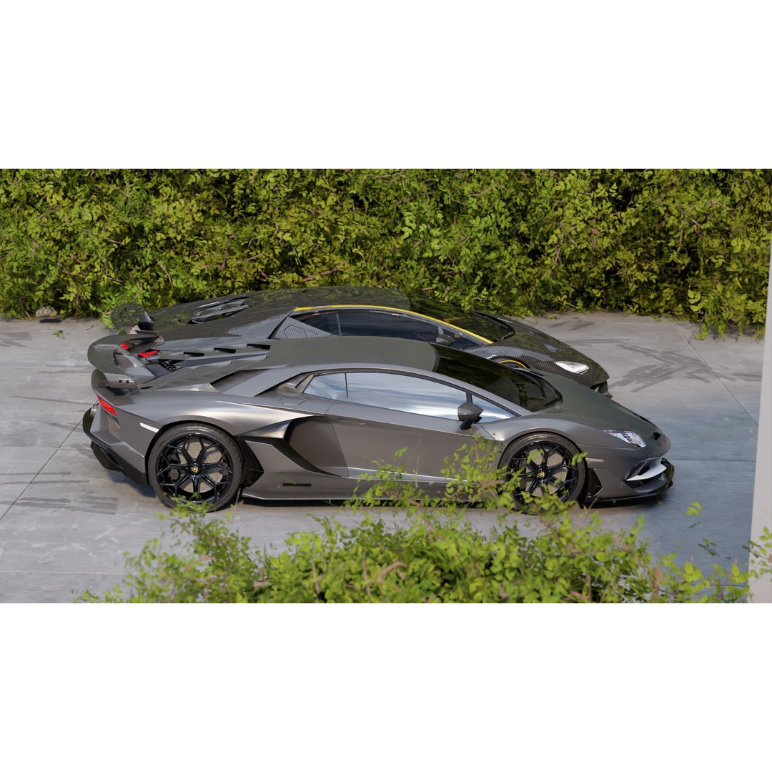 Luxury Automotive Render Scene 3D Model – Game Ready, PBR Textures, Blender & FBX - View 12