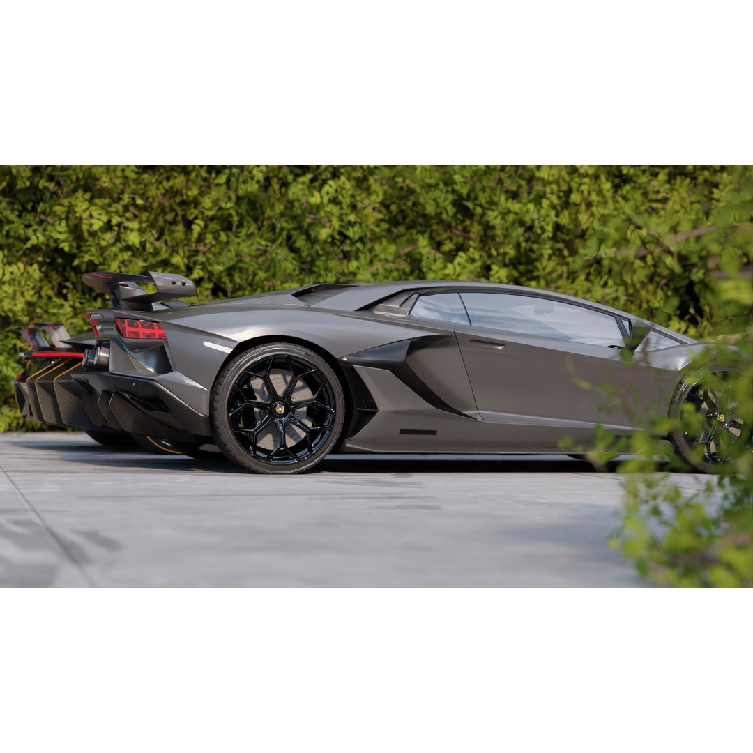 Luxury Automotive Render Scene 3D Model – Game Ready, PBR Textures, Blender & FBX - View 7