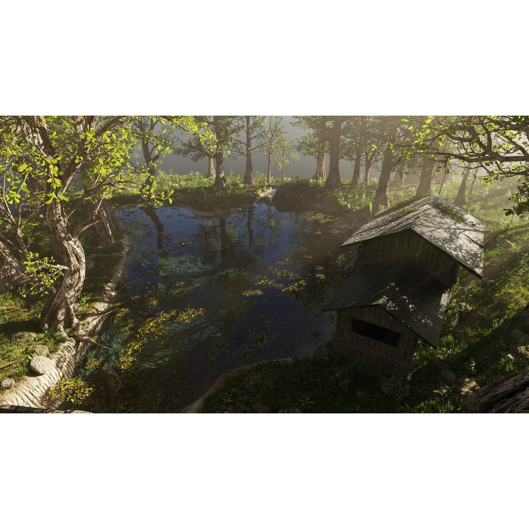 Abandoned Cabin Scene 3D Model – Realistic Environment for Blender - View 10