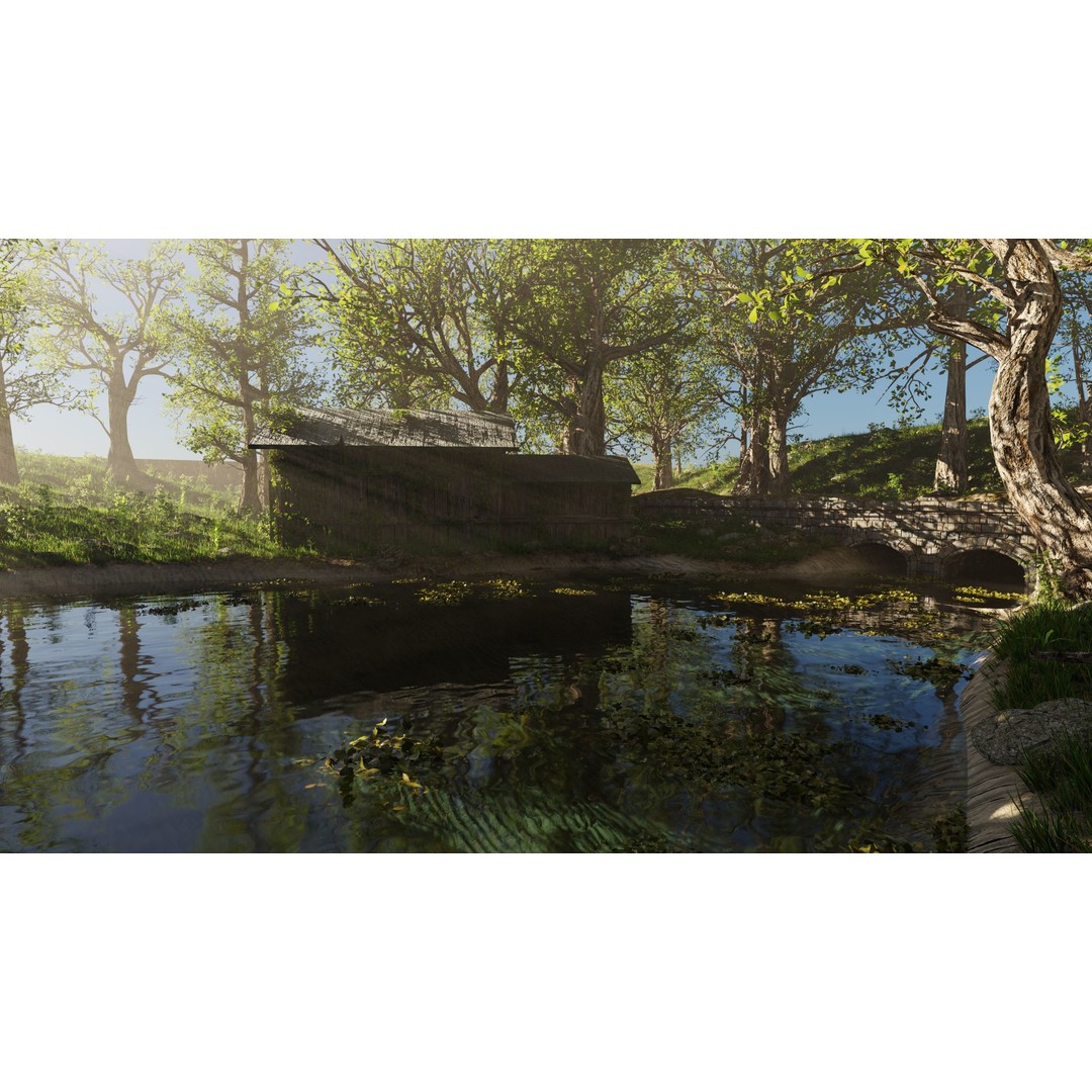 Abandoned Cabin Scene 3D Model – Realistic Environment for Blender - View 6