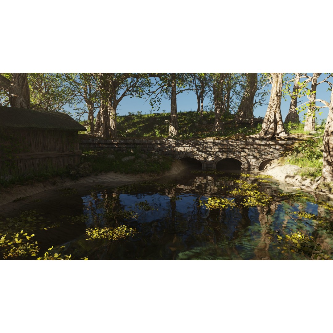Abandoned Cabin Scene 3D Model – Realistic Environment for Blender - View 7