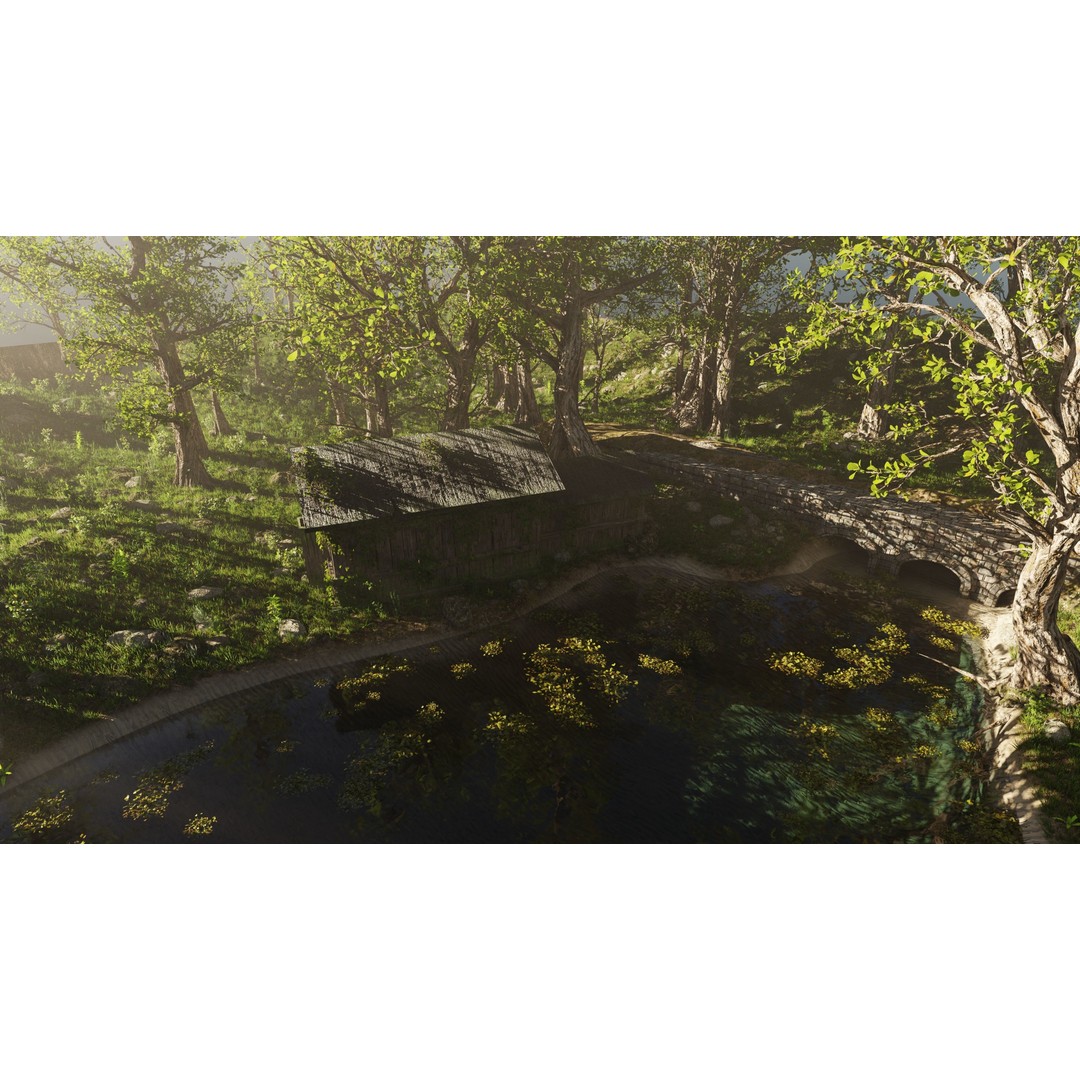 Abandoned Cabin Scene 3D Model – Realistic Environment for Blender - View 8
