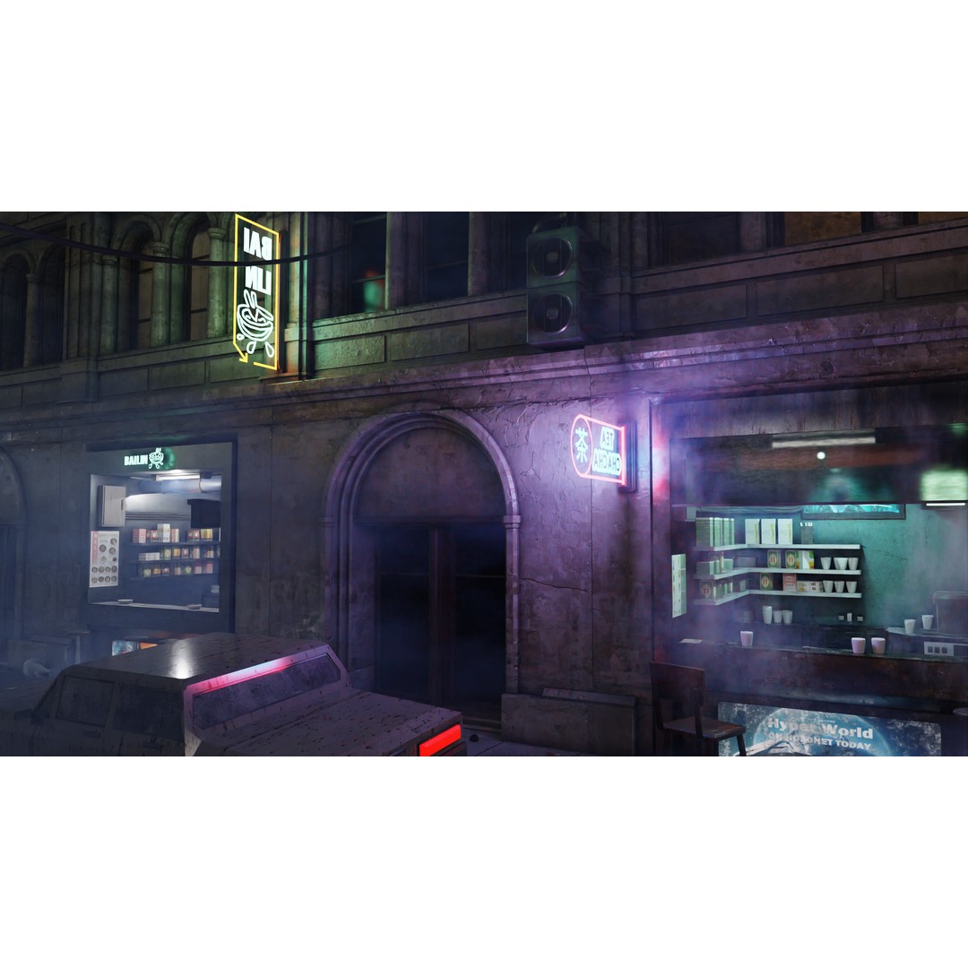 Cyberpunk City 3D Model – Ultra Detailed Blender Scene, Game Ready - View 7