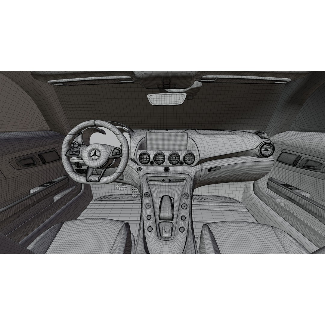 AMG GT Black Series 2021 3D Model – High Poly Game-Ready Asset for Blender
